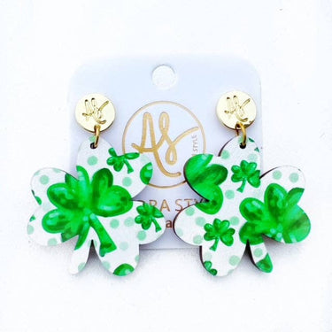 White Large Shamrock - St. Patrick's Day